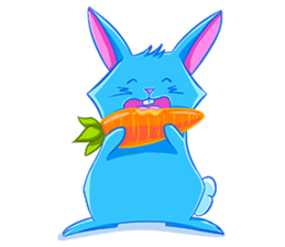 Blu the Bunny - the funky rabbit sticker #15037737