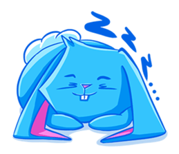 Blu the Bunny - the funky rabbit sticker #15037738