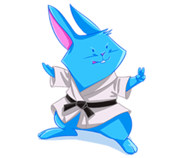 Blu the Bunny - the funky rabbit sticker #15037743