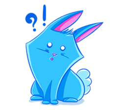 Blu the Bunny - the funky rabbit sticker #15037745
