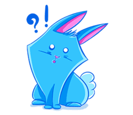 Blu the Bunny - the funky rabbit sticker #15037745