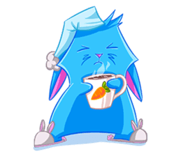 Blu the Bunny - the funky rabbit sticker #15037746
