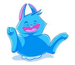Blu the Bunny - the funky rabbit sticker #15037749