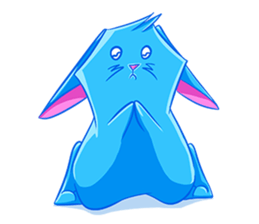 Blu the Bunny - the funky rabbit sticker #15037753