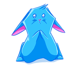 Blu the Bunny - the funky rabbit sticker #15037753