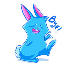 Blu the Bunny - the funky rabbit sticker #15037755