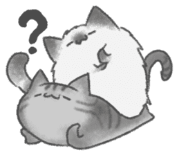 healing watercolor cat sticker #15038254