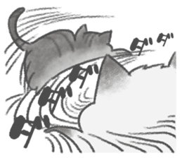 healing watercolor cat sticker #15038261