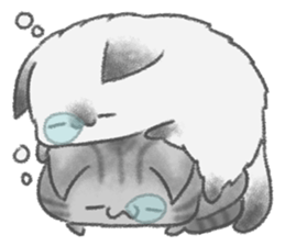 healing watercolor cat sticker #15038267