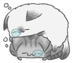 healing watercolor cat sticker #15038267