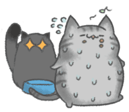 healing watercolor cat sticker #15038268