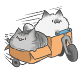 healing watercolor cat sticker #15038287