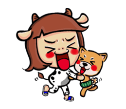 Cow mother sticker #15038419