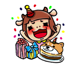 Cow mother sticker #15038440