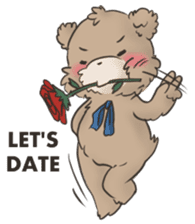 Brown TeddyBear for Valentine's day sticker #15038934