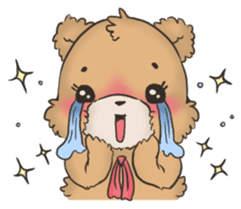 Brown TeddyBear for Valentine's day sticker #15038938