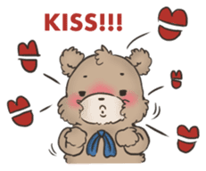 Brown TeddyBear for Valentine's day sticker #15038940