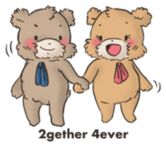 Brown TeddyBear for Valentine's day sticker #15038944