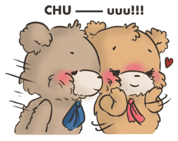 Brown TeddyBear for Valentine's day sticker #15038945