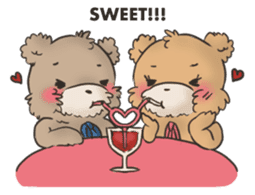 Brown TeddyBear for Valentine's day sticker #15038946