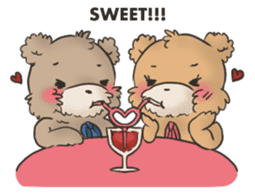 Brown TeddyBear for Valentine's day sticker #15038946