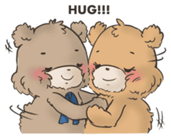 Brown TeddyBear for Valentine's day sticker #15038947