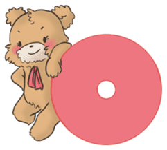 Brown TeddyBear for Valentine's day sticker #15038949