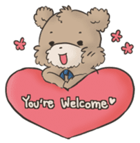 Brown TeddyBear for Valentine's day sticker #15038953