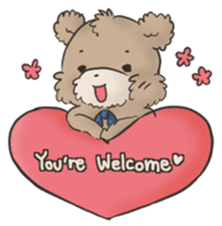 Brown TeddyBear for Valentine's day sticker #15038953