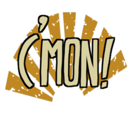 Vintage yellow sticker #15039232