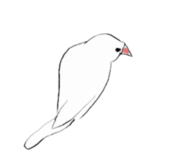 Elegant Rice bird sticker #15039304