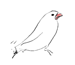 Elegant Rice bird sticker #15039306