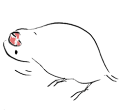 Elegant Rice bird sticker #15039312