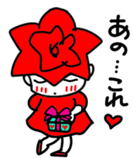 Happy Valentine's day by small rose sticker #15039349
