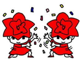 Happy Valentine's day by small rose sticker #15039377