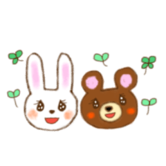 Daily life of bear and rabbit
