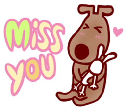 Lovely peace dog sticker #15041352