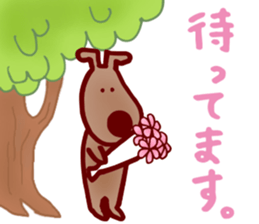 Lovely peace dog sticker #15041357