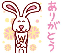 Lovely peace dog sticker #15041359