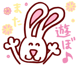 Lovely peace dog sticker #15041360