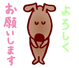 Lovely peace dog sticker #15041361