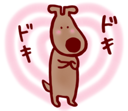 Lovely peace dog sticker #15041363