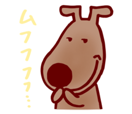 Lovely peace dog sticker #15041371