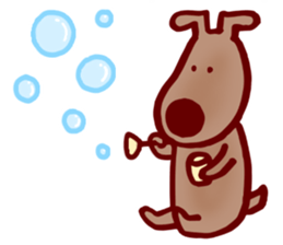 Lovely peace dog sticker #15041373