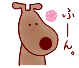 Lovely peace dog sticker #15041374