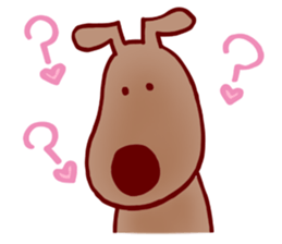 Lovely peace dog sticker #15041375