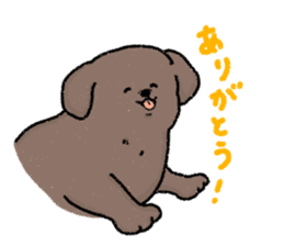 Labrador Retriever(Black)<Dog breed> sticker #15041503