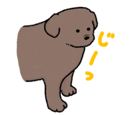 Labrador Retriever(Black)<Dog breed> sticker #15041528