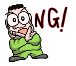 A man's daily life sticker #15041728