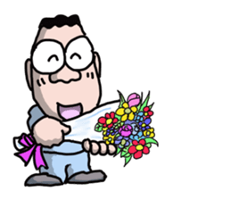 A man's daily life sticker #15041730